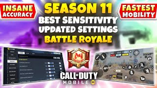 The MOST BALANCED SETTINGS For Battle Royale  COD Mobile  Season 11 BEST SENSITIVITY For BR 2023 [upl. by Willcox]