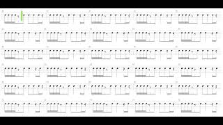 In Dulci Jubilo  Mike Oldfield  Drum only  Drum tab [upl. by Nirehs]