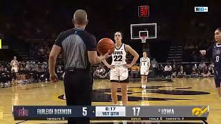 3 Iowa Vs Fairleigh Dickinson  NCAA Women Basketball 11062023 [upl. by Morty]