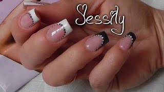 Ongle en gel quotpose salonquot rallongement avec un gel couvrant [upl. by Eimmot]