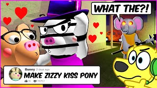 ZIZZY x PONY amp More DARES  Roblox PIGGY Funny Moments 7 [upl. by Sinnod]