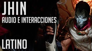 JHIN  Audio Latino Interacciones  League of Legends [upl. by Balas524]