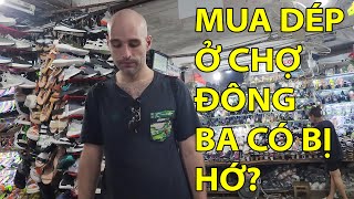 59 ĐI CHỢ ĐÔNG BA MUA DÉP CHO DUSTIN  CUỘC SỐNG VIETNAM [upl. by Joby992]