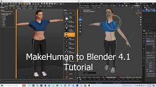 MakeHuman to Blender 41 Tutorial [upl. by Eceirtal]