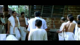 Malayalam Movie  Mayookham Malayalam Movie  Kalabhavan Mani  Makes Quarrel at Temple [upl. by Ahsilahk]