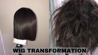 HOW TO Revive your Human hair wig  WIG TRANSFORMATION [upl. by Gerfen]