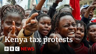 Protests in Nairobi over Kenya governments tax hikes  BBC News [upl. by Animaj794]