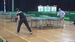 Jan Ove Waldner Peter Practicing with TT Veteran Tabletennis Veterans European Championship Brem [upl. by Halik785]