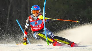 Mikaela SHIFFRIN  Winner  Slalom Run 1  Lienz AUT  2023 [upl. by Nauqit]