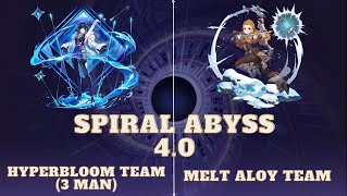 Genshin Impact Spiral Abyss 40 C0 Yelan3Man  Aloy Main DPS [upl. by Anselmo]