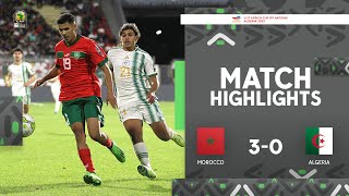 Morocco 🆚 Algeria  Highlights  TotalEnergiesAFCONU17 2023  QuarterFinals [upl. by Relyhs993]