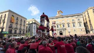 Castellers de Barcelona 3 de 8  Mercè Colles Locals [upl. by Kingston401]