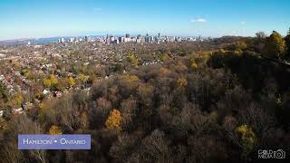 Flying over Hamilton Ontario amp Chedoke Falls [upl. by Gerhard]