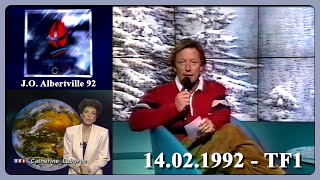 JO ALBERTVILLE 92 Roger Zabel médaille dor en biathlon  MÉTÉO C Laborde  TF1  14021992 [upl. by Ruder]