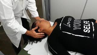 Dor cervical tratado com osteopatia e craniopuntura Valquiria [upl. by Marilin]