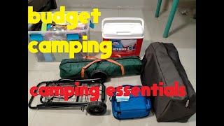 Camping essentials for budget campers Philippines [upl. by Town313]