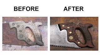 Disston Handsaw Restoration [upl. by Bac103]