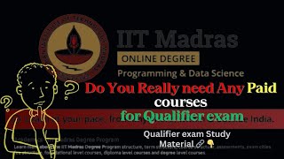 IIT Madras Curriculum for the Qualifier exam iitmadras [upl. by Ycrem]