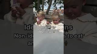 Identical twins…nonidentical ways to eat an ice cream 🤪🍦🍦 [upl. by Eibbed]