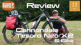 CANNONDALE TESORO NEO X2 EBIKE REVIEW  ANY GOOD AS ETREKKINGBIKE [upl. by Ahsiam579]