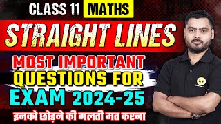 Straight Lines Class 11 Most Important Questions  Class 11 Maths Chapter 9  NCERT VVI Questions [upl. by Whittaker56]