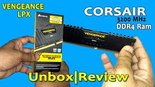 🔥 CORSAIR VENGEANCE LPX 8GB 1x8GB DDR4 3200MHZ DESKTOP RAM  BLACK Unbox amp Review  Hindi [upl. by Netsyrc]