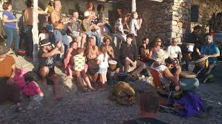 Benirrás beach hippie drums IBIZA 2019 Sunset [upl. by Emlyn]