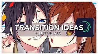 4 Transition Ideas  TUTORIALS  Alight Motion [upl. by Merri]