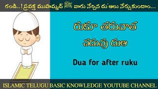 రుకూ తరువాత చదువు దుఆ Dua for after ruku nature allah namaz [upl. by Llehcam723]