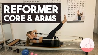 Reformer Core Workout  Snatch the waist amp Strenghten the back [upl. by Nyrem]