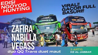 BUS TELOLET BASURI‼️Nabilla Vegass Zafira💥TRIP AL JABBAR DUET MAUT QQ TRANS bikin heboh [upl. by Corabel356]