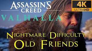 AC Valhalla  Old Friends  Nightmare Aesir difficulty playthrough [upl. by Aerol224]