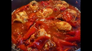 POLLO CON I PEPERONI RICETTA DELLA SORA LELLA  pollo alla romana [upl. by Lorens915]