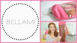 How To Store Hair Extensions The BELLAMI Carrier and Hanger [upl. by Karlen319]