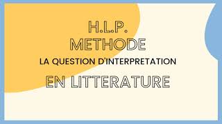 HLP Littérature  Méthode de la question dinterprétation  toutes les astuces [upl. by Ynnaj]