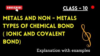 Class  10  Chapter  Metals and Nonmetals [upl. by Griggs]