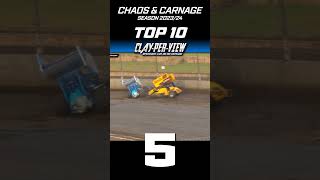 CPV SHORTS  Chaos and Carnage Top 10  Season 202324 speedway dirttrackracing carracing crash [upl. by Curren]