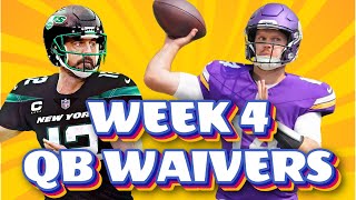 5 Quarterbacks to Add off Waivers in Week 4 [upl. by Beedon241]