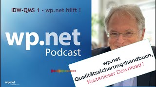 wpweekly 16102024 quotIDW QMS 1 und kostenloser Download des wpnet Qualitätssicherungshandbuchs [upl. by Vitkun]