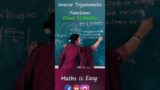 Inverse Trigonometic Functions Class 12  Class 12 Maths Chapter 2 shorts trending ashortaday [upl. by Kcyrred]