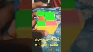 3Dot pattern on windmill cube 😯😲😲 pattern cube youtubeshorts shorts [upl. by Ynnal]