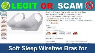 Soft Sleep Wirefree Bras for Reviews  Oct 2024 Beware of Scam Watch Now [upl. by Joycelin725]