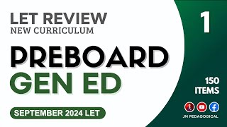 PREBOARD General Education 1  LET Review [upl. by Okiron154]