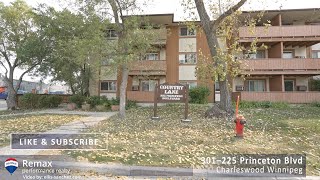 Condo for sale at 301–225 Princeton Blvd in Charleswood Winnipeg [upl. by Rainwater]