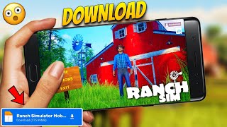 NEW🤩RANCH SIMULATOR IN MOBILERANCH SIMULATOR MOBILE🎮GAMEPLAYRANCH SIMULATOR GAME FOR ANDROID [upl. by Hijoung]