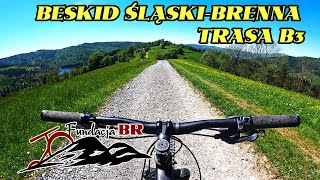 🚵‍♂️ Beskid Śląski Brenna  Trasa Rowerowa Hala Jaworowa Cieńków Trzy Kopce MTB B3 [upl. by Aitselec]