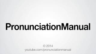 How to Pronounce PronunciationManual [upl. by Aicila]