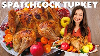 Easy Spatchcock Turkey Recipe  Perfect for Thanksgiving [upl. by Kappel]