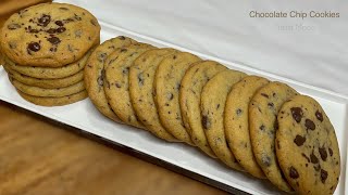 Easy CHOCOLATE CHIP COOKIE Recipe  Crisp Outside Soft amp Chewy Inside [upl. by Nnylak]