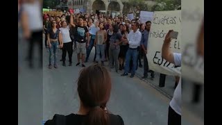 Marchan en Jalisco por asesinato de estudiantes de cine [upl. by Ugo]